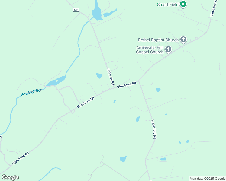 map of restaurants, bars, coffee shops, grocery stores, and more near 599 View Town Road in Amissville