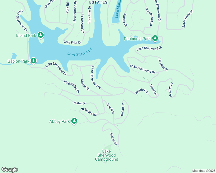 map of restaurants, bars, coffee shops, grocery stores, and more near 1469 Lake Sherwood Drive in Warren County