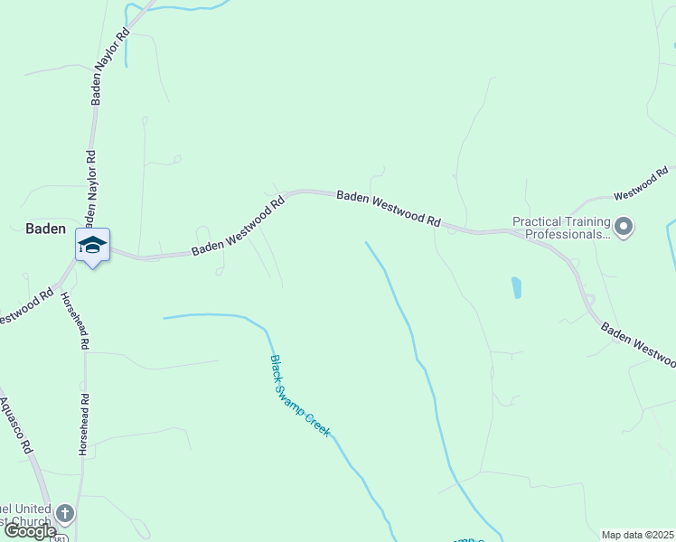 map of restaurants, bars, coffee shops, grocery stores, and more near 14101 Baden Westwood Road in Brandywine