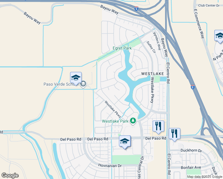 map of restaurants, bars, coffee shops, grocery stores, and more near 11 Pixford Place in Sacramento