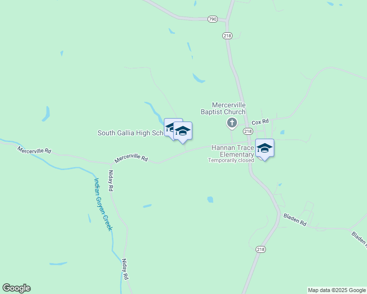 map of restaurants, bars, coffee shops, grocery stores, and more near 55 Old Hannan Trace Road in Crown City