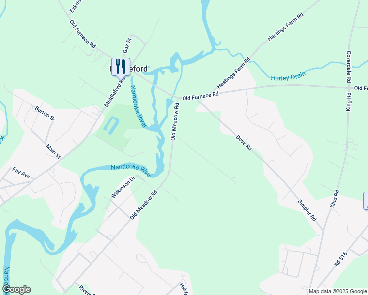 map of restaurants, bars, coffee shops, grocery stores, and more near 10886 Pit Road in Seaford
