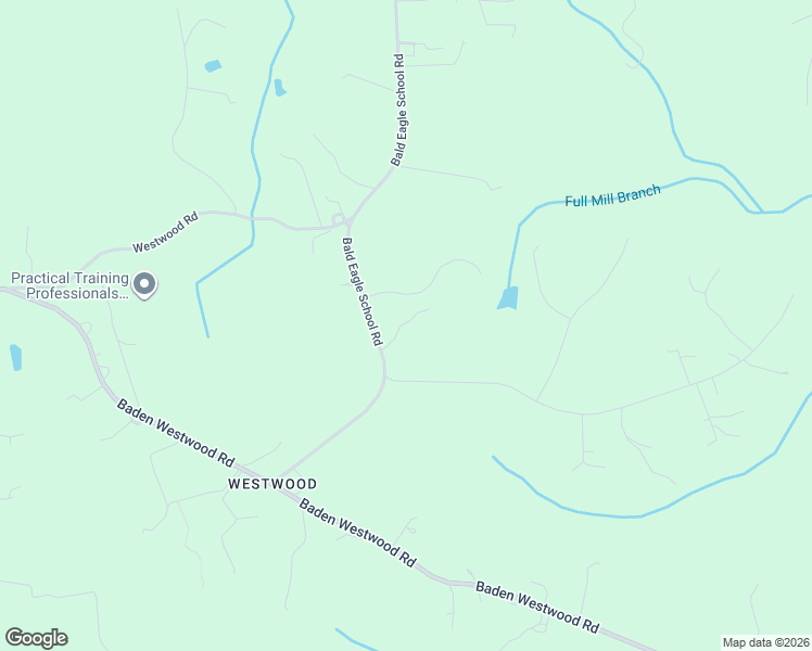 map of restaurants, bars, coffee shops, grocery stores, and more near 16600 Bald Eagle School Road in Brandywine