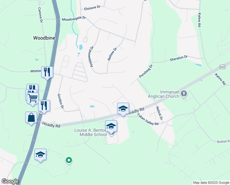 map of restaurants, bars, coffee shops, grocery stores, and more near 13448 Classic Oaks Court in Manassas