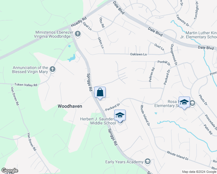 map of restaurants, bars, coffee shops, grocery stores, and more near 6259 Terrapin Drive in Manassas