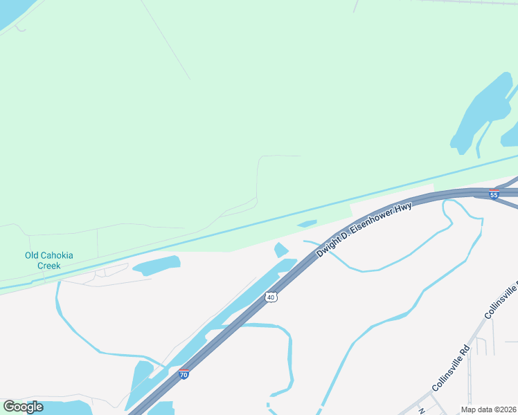 map of restaurants, bars, coffee shops, grocery stores, and more near 597 Madison Road in East St. Louis