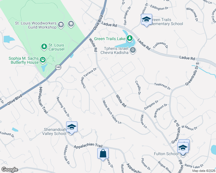 map of restaurants, bars, coffee shops, grocery stores, and more near 400 Whitestone Farm Drive in Chesterfield