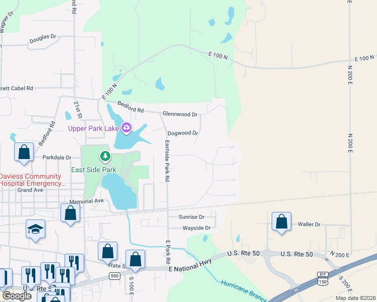map of restaurants, bars, coffee shops, grocery stores, and more near 2400-2412 White Ridge Lane in Washington