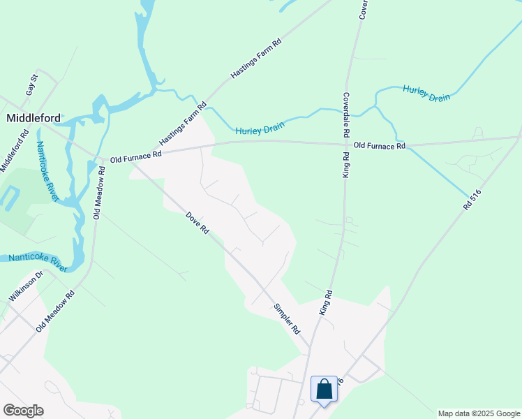 map of restaurants, bars, coffee shops, grocery stores, and more near 11507 Ashwood Way in Seaford