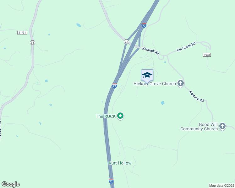 map of restaurants, bars, coffee shops, grocery stores, and more near 401 Dudden Fork Road in Kenna