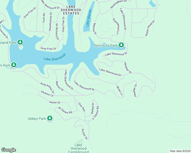 map of restaurants, bars, coffee shops, grocery stores, and more near 1444 Lake Sherwood Drive in Marthasville