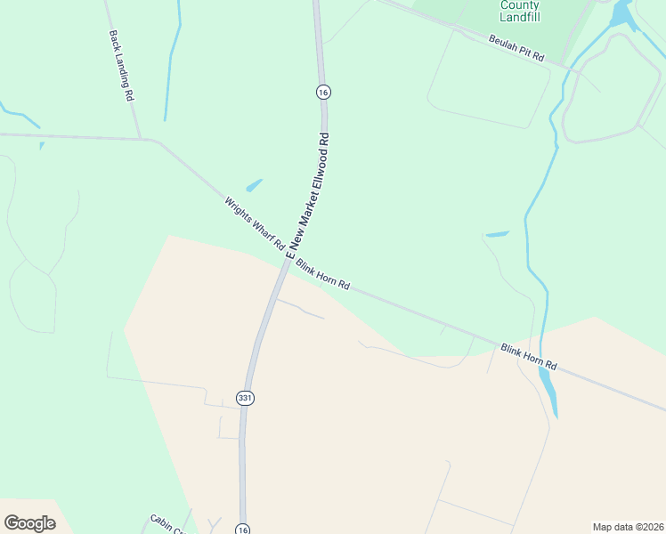 map of restaurants, bars, coffee shops, grocery stores, and more near 4304 Blink Horn Road in Hurlock