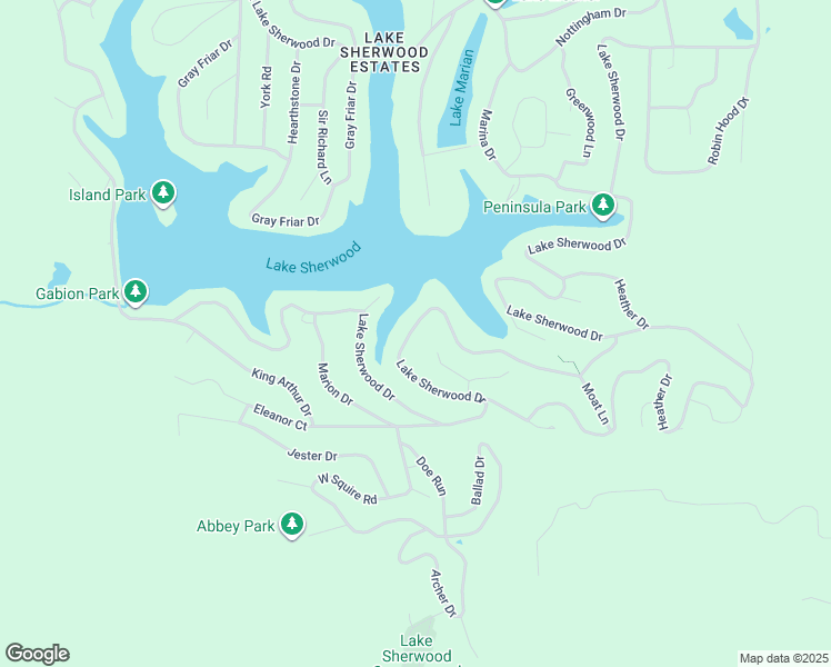 map of restaurants, bars, coffee shops, grocery stores, and more near 1774 Lake Sherwood Drive in Marthasville