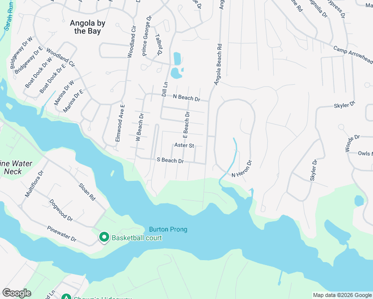 map of restaurants, bars, coffee shops, grocery stores, and more near 23590 East Beach Drive in Lewes