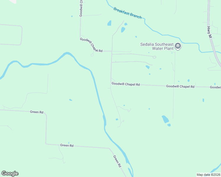 map of restaurants, bars, coffee shops, grocery stores, and more near 28721 Goodwill Chapel Road in Sedalia