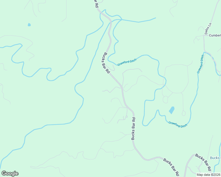 map of restaurants, bars, coffee shops, grocery stores, and more near 5220 Bucks Bar Road in Placerville