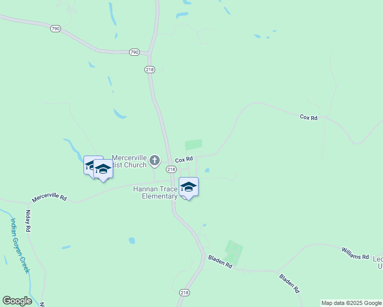 map of restaurants, bars, coffee shops, grocery stores, and more near 2464 Cox Road in Crown City
