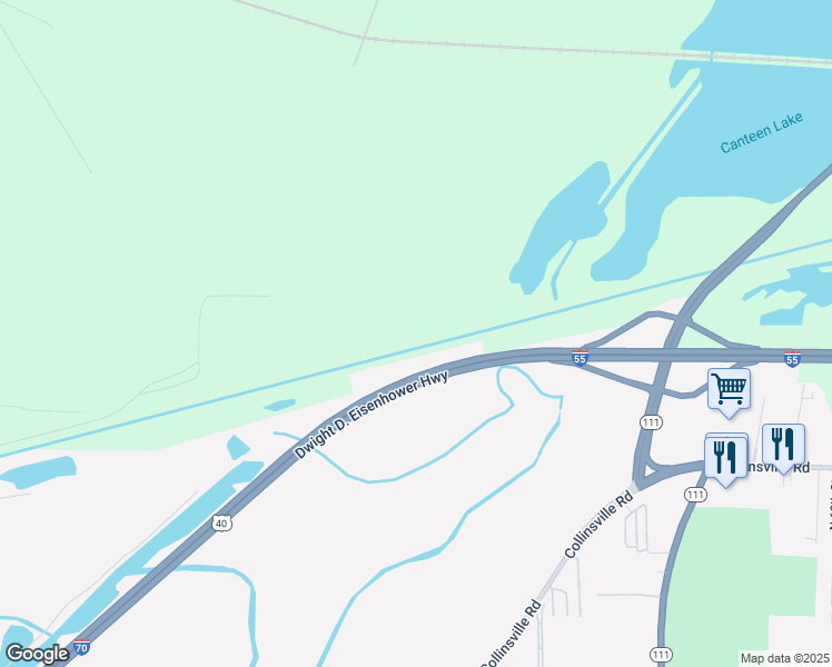 map of restaurants, bars, coffee shops, grocery stores, and more near in Sauget