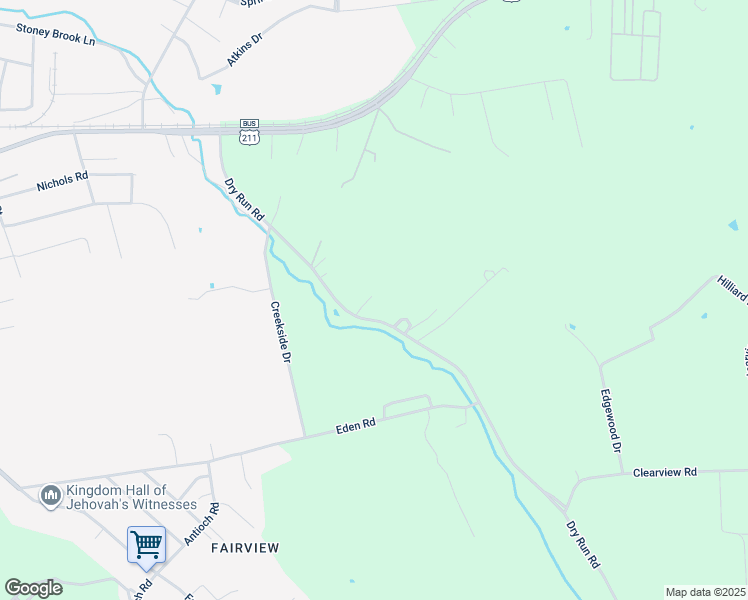 map of restaurants, bars, coffee shops, grocery stores, and more near 336 Winkler Road in Luray