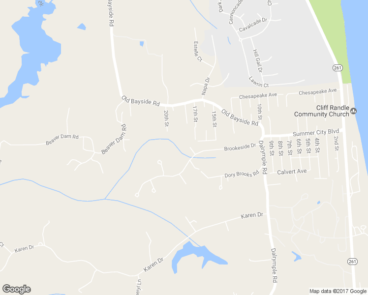 map of restaurants, bars, coffee shops, grocery stores, and more near 3586 Brookeside Drive in Chesapeake Beach