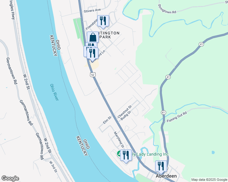 map of restaurants, bars, coffee shops, grocery stores, and more near 29-181 Bramel Drive in Aberdeen