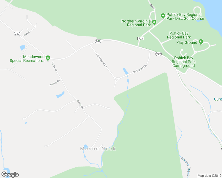 map of restaurants, bars, coffee shops, grocery stores, and more near 10802 Park Road in Lorton
