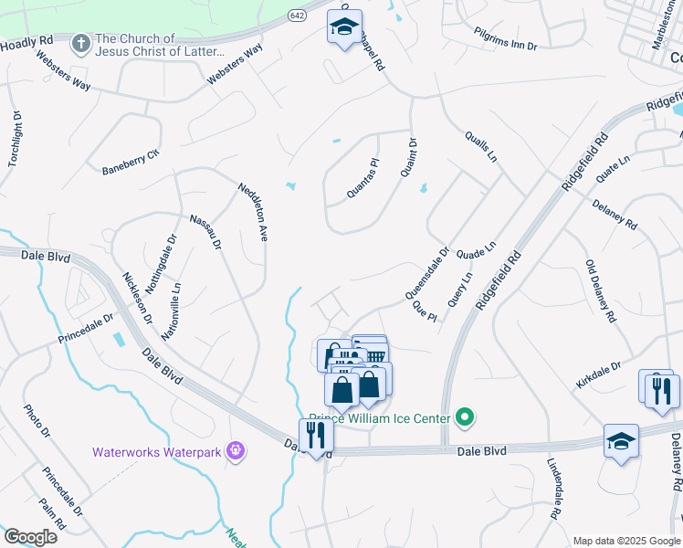 map of restaurants, bars, coffee shops, grocery stores, and more near 5272 Quebec Place in Woodbridge