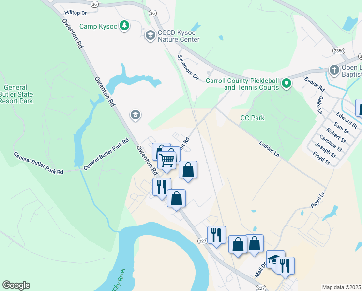 map of restaurants, bars, coffee shops, grocery stores, and more near 1938 Thyme Avenue in Carrollton