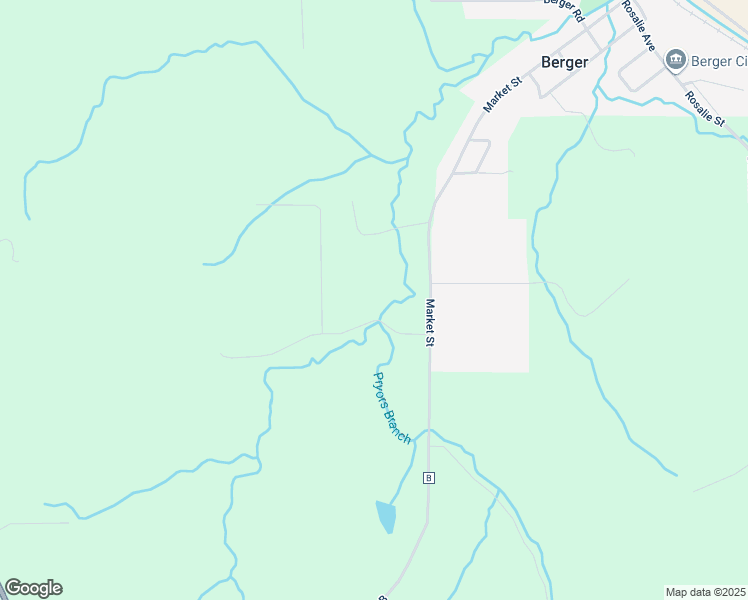 map of restaurants, bars, coffee shops, grocery stores, and more near in Berger