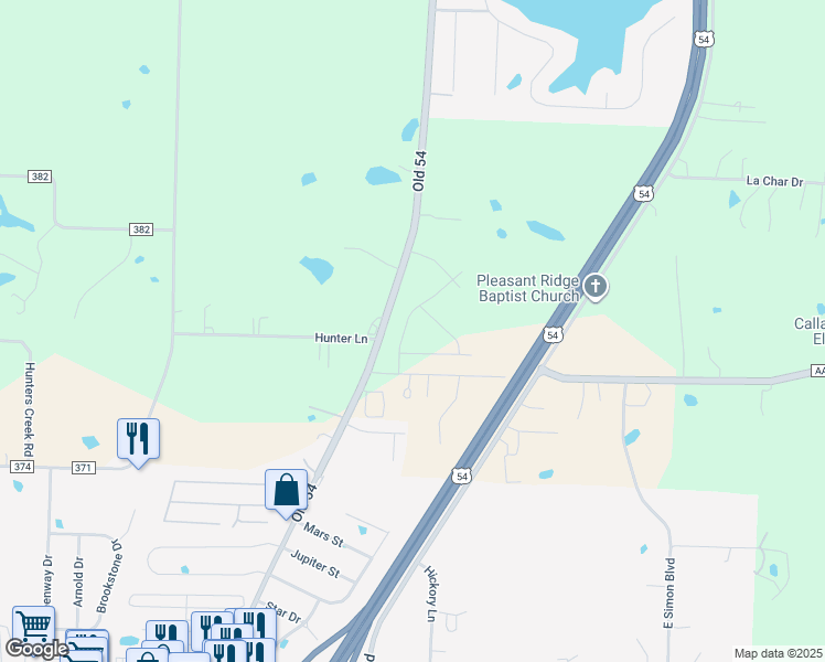 map of restaurants, bars, coffee shops, grocery stores, and more near 10894 Broadacre Drive in Holts Summit