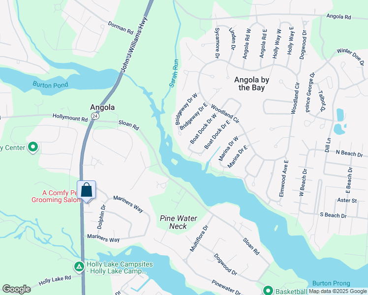 map of restaurants, bars, coffee shops, grocery stores, and more near 23376 Boat Dock Drive West in Lewes