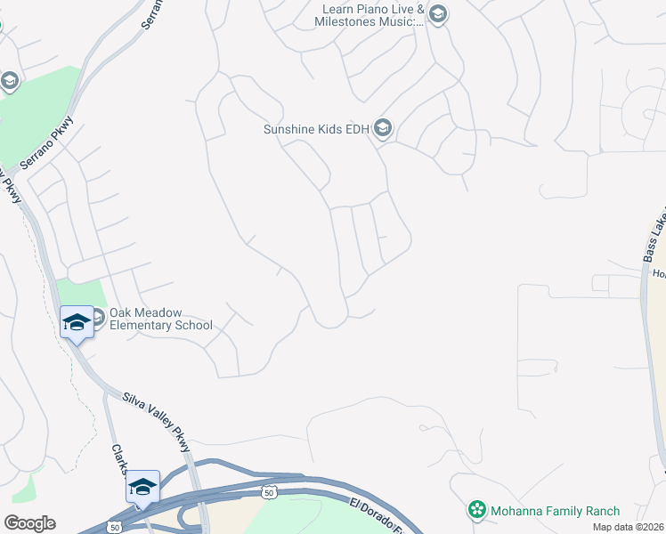 map of restaurants, bars, coffee shops, grocery stores, and more near 1541 Terracina Drive in El Dorado Hills