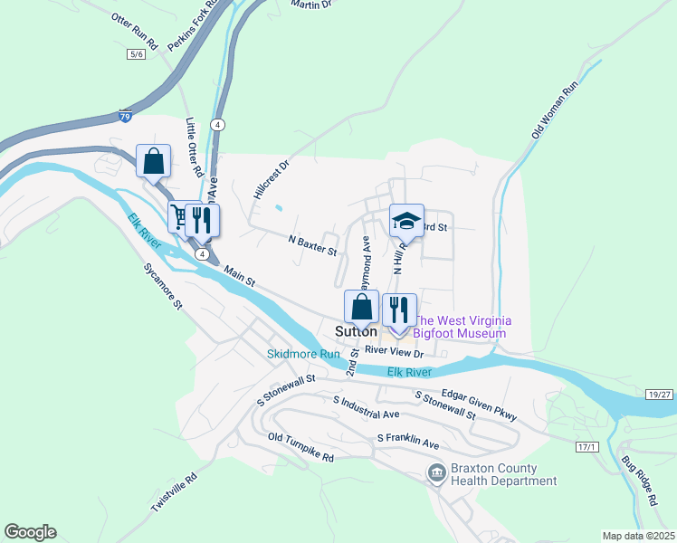 map of restaurants, bars, coffee shops, grocery stores, and more near Cemetery Road in Sutton