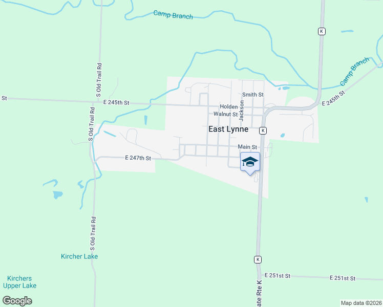 map of restaurants, bars, coffee shops, grocery stores, and more near 705 Pearl in Harrisonville