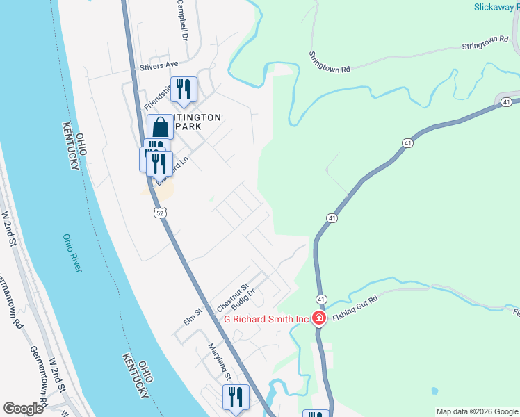 map of restaurants, bars, coffee shops, grocery stores, and more near 287 Budig Drive in Aberdeen