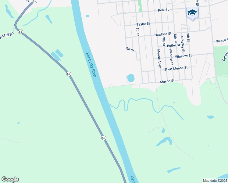 map of restaurants, bars, coffee shops, grocery stores, and more near 250-302 Mason Street in Carrollton