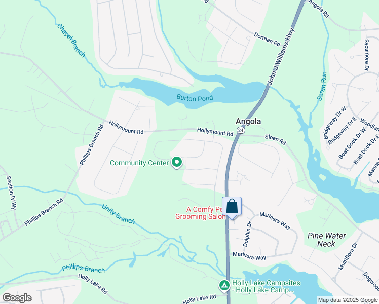 map of restaurants, bars, coffee shops, grocery stores, and more near in Harbeson