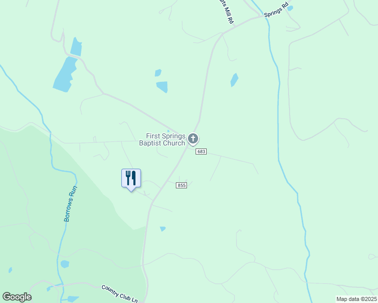 map of restaurants, bars, coffee shops, grocery stores, and more near 8385 Turnbull Road in Warrenton