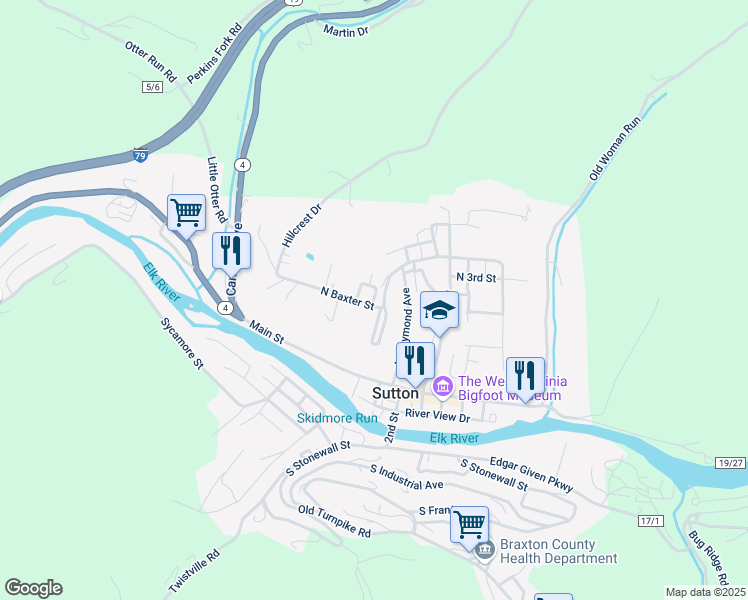 map of restaurants, bars, coffee shops, grocery stores, and more near Cemetery Road in Sutton