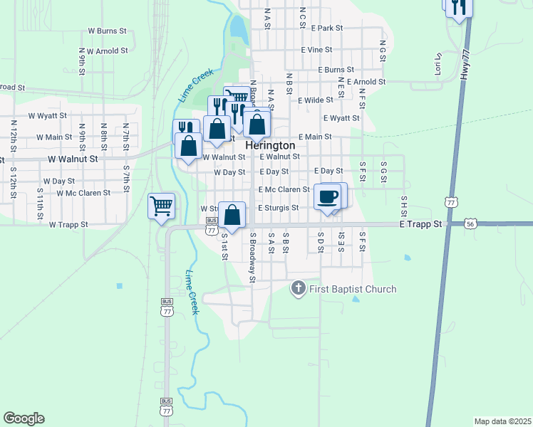 305 South A Street, Herington KS Walk Score
