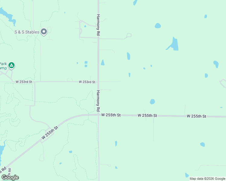 map of restaurants, bars, coffee shops, grocery stores, and more near 25345 Harmony Road in Paola