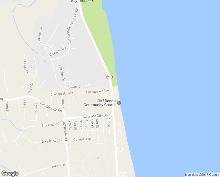 map of restaurants, bars, coffee shops, grocery stores, and more near 6440 Bayside Road in Chesapeake Beach