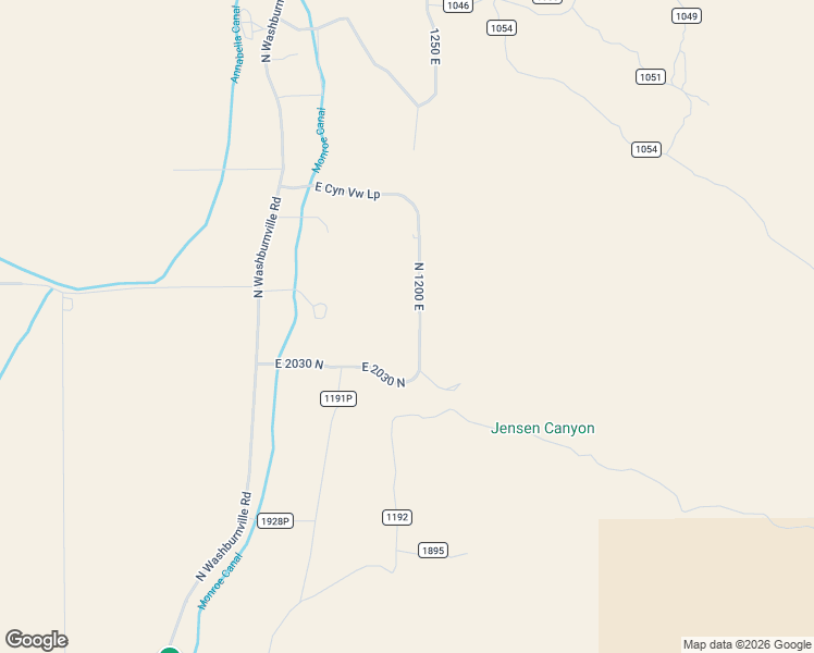 map of restaurants, bars, coffee shops, grocery stores, and more near East 2050 North in Monroe