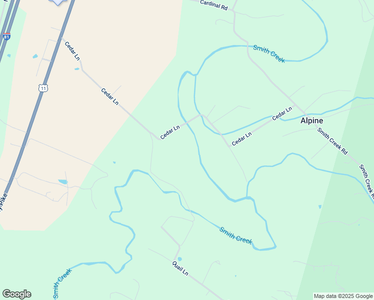 map of restaurants, bars, coffee shops, grocery stores, and more near 686 Cedar Lane in New Market