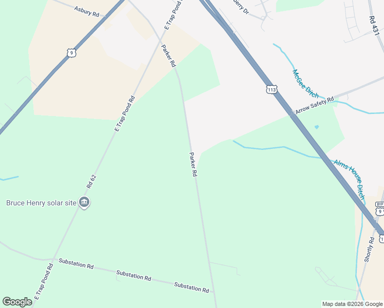 map of restaurants, bars, coffee shops, grocery stores, and more near 23054 Parker Road in Georgetown