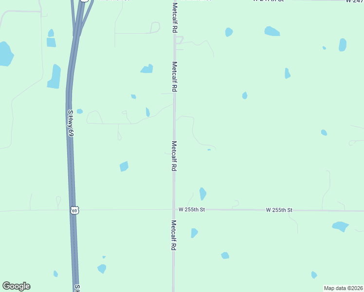 map of restaurants, bars, coffee shops, grocery stores, and more near 25285 Metcalf Road in Louisburg