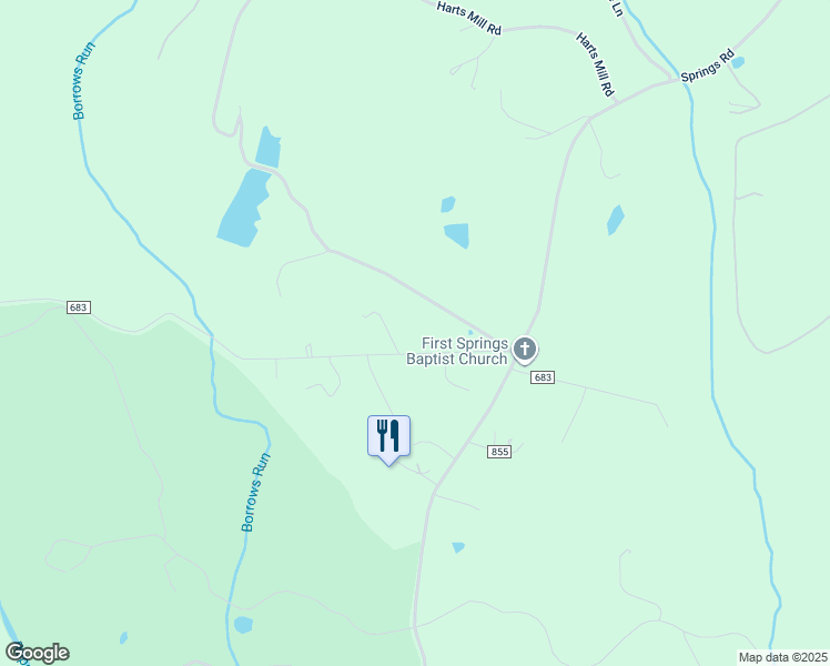 map of restaurants, bars, coffee shops, grocery stores, and more near 8452 Turnbull Road in Warrenton