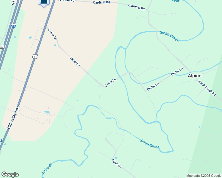 map of restaurants, bars, coffee shops, grocery stores, and more near 686 Cedar Lane in New Market