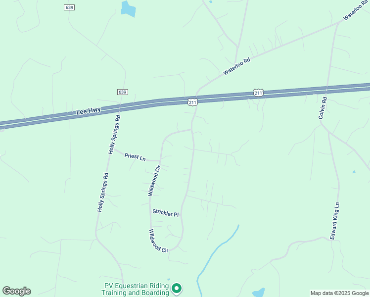 map of restaurants, bars, coffee shops, grocery stores, and more near 2280 Wildwood Circle in Amissville