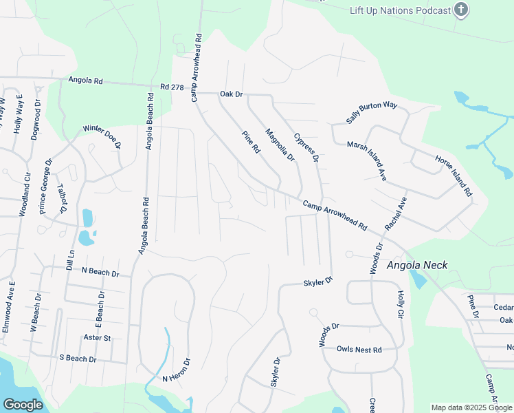 map of restaurants, bars, coffee shops, grocery stores, and more near 34110 Arrowhead Lane in Lewes